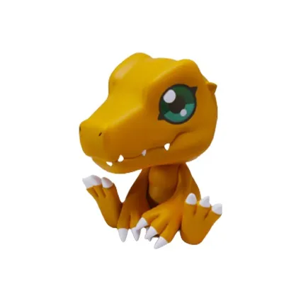 MegaHouse Agumon LOOK Вверх Фигурки Digimon в стиле Chibi 11 см