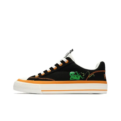 PONY Winner Low Top Скейтборд Кроссовки Unisex Черный Белый