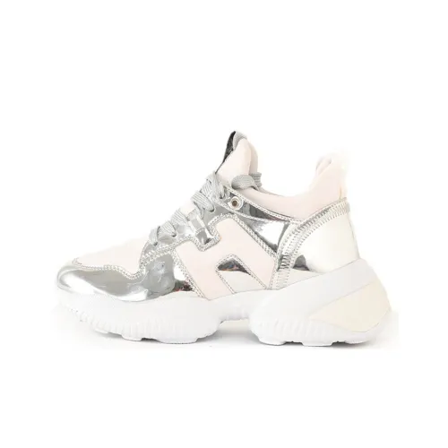 HOGAN Interaction Повседневная обувь Женская Серебряная Белая