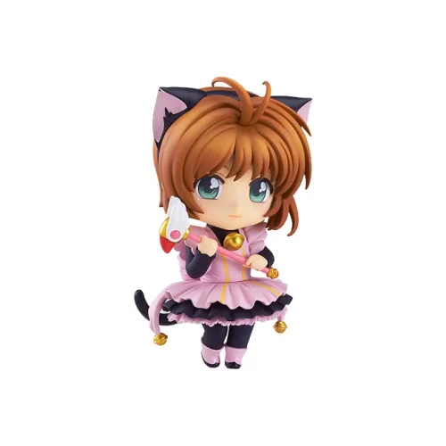 GSC Co DE Collection Сакура Киномото Сакура Собирательница карт Черный кот Костюм горничной Фигурки Nendoroid в стиле Chibi 10 см