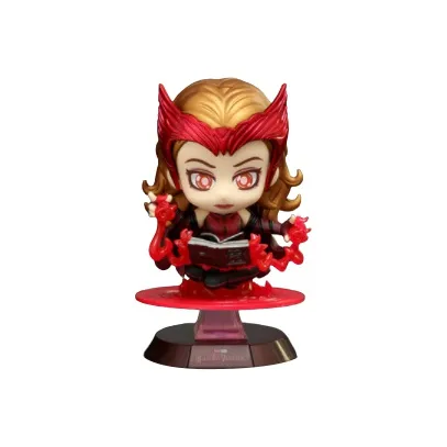 Hot Toys Красная Ведьма Wanda Vision Фигурки в стиле Chibi из серии BOOK OF Darkness