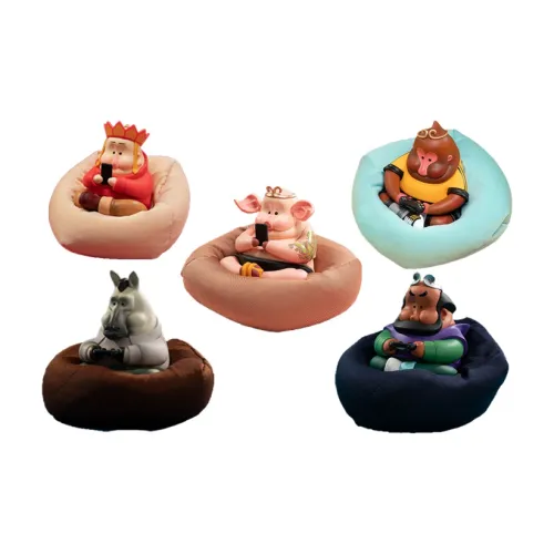 Mana x GUODONG Lazy Things Travel Collection Pigsy Включающая SOFA Основа Фигурки в стиле Chibi