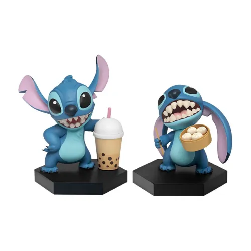 BEAST Kingdom Стич BEAST Kingdom Disney Молочно-чайный азиатский набор фигурок в стиле чиби 10 см