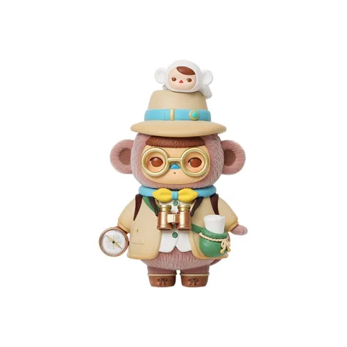 POP MART Pucky Планета Explorer Маленькая Обезьяна Археолог Большой Размер Модные Фигурки 15,4CM