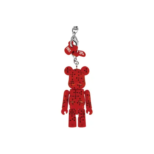 BE@RBRICK Счастливый EAMES Брелок с Элементом Swarovski Красный Trend Based Products