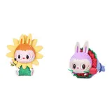 Подтвержденная версия - Подсолнух + Розовый Labubu (Распакованный)