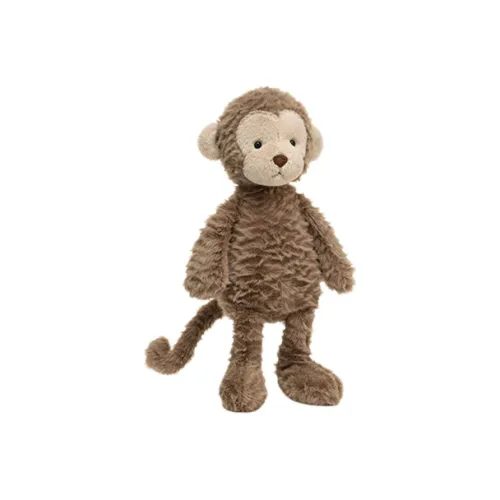 JELLYCAT Wave Hair Collection Животные RALEIGH Pulley Обезьяна Куклы Плюшевая кукла 32 см Рекомендуемый рост