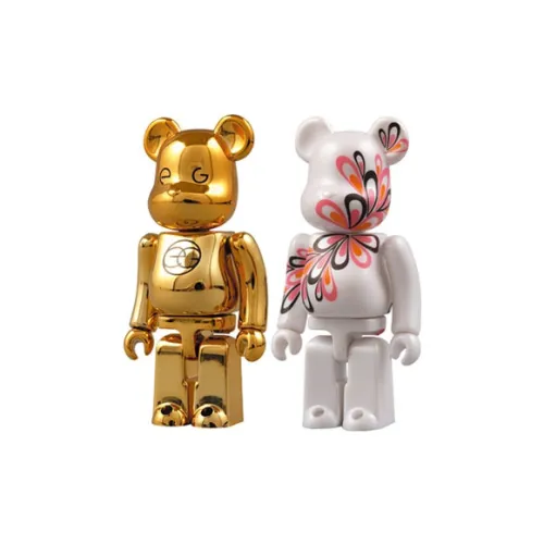 BE@RBRICK EGOIST 2 шт Набор Золото с покрытием Жемчужно-белый Прозрачный Слепой бокс с карточкой 100%
