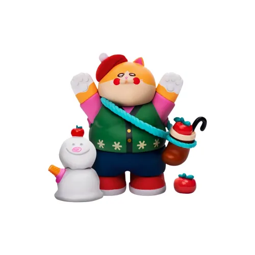 LAMTOYS More Effort More Reward Снеговик Кошка Uncle Кошка Limited Edition Подвесная карта 8 см Слепые коробки