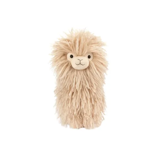 JELLYCAT Farm Animal Collection Светло-коричневый Большой Альпака Куклы Плюшевая кукла 27 см Высота
