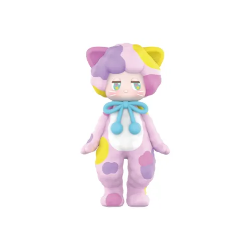 POP MART Коллаборация Pansum Satyr Rory The Meow Планета Модная Фигурка Прозрачный Слепой Бокс с Карточкой 100% 7,5 см