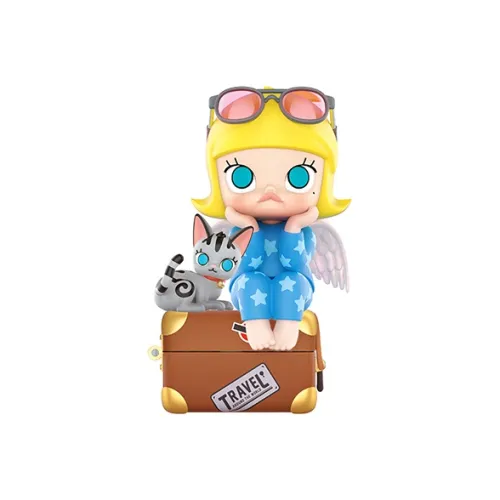 POP MART Молли I Really Want To GO TRAVEL. Прозрачный сюрприз Box на карточке 100% 7,5 см