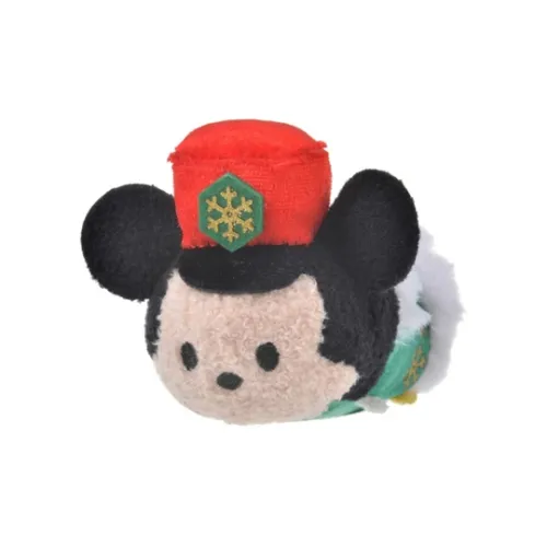 Disney Рождество Ограниченный Mickey Snuggles TSUM Куклы Плюшевая кукла 6,5 см Высокая Tokyo Disney