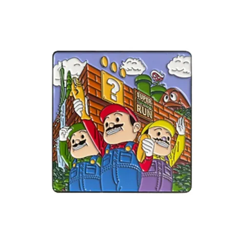 PAPERWORKS x LTNC STAFF RUN Узор Многоцветная Версия Булавка Значок Магнит Refrigerator Trend Based Products 5 см