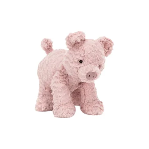 JELLYCAT Wave Hair Collection Животные Свинья Маленькие Розовые Куклы Плюшевая Кукла 23 см Высота