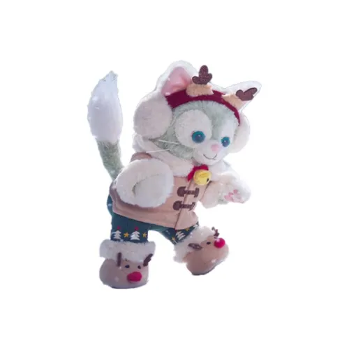 Disney 2021 Christmas Джелатони Наушники — меховые капюшоны Стиль Куклы Плюшевая кукла 40 см Высота Шанхайский Дисней