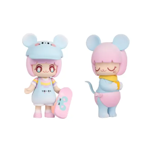 52TOYS KIMMY MIKI Год Крысы Ограниченная прозрачная коробка-сюрприз с карточкой 100% 8 см