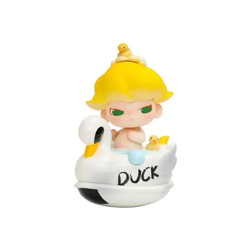 POP MART Dimoo Graffiti Белая утка Парк развлечений Модные фигурки 15 см