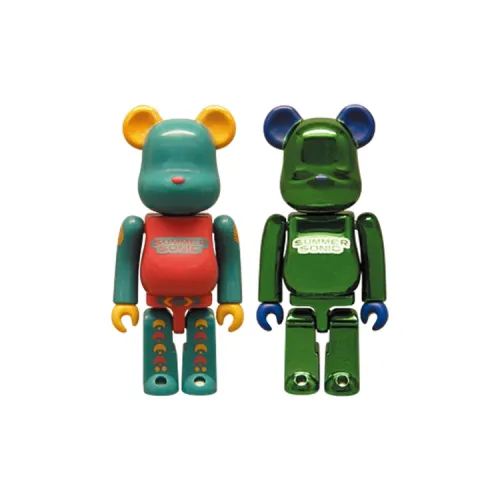 BE@RBRICK Лето Sonic 07 Музыкальный фестиваль HMV Ограниченный 2 шт Одежда Sets Прозрачный слепой бокс на карточке 100%