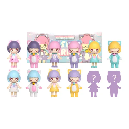 52TOYS KIMMY MIKI Basic Collection Слепые коробки Один Mystery Коробка 3 шт Mystery Коробка Целая коробка 10 шт