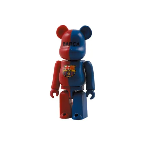 BE@RBRICK FCB Азиатский размер Tour Барселона 2007 Азиатский Tour Прозрачный слепой бокс на карточке 100%