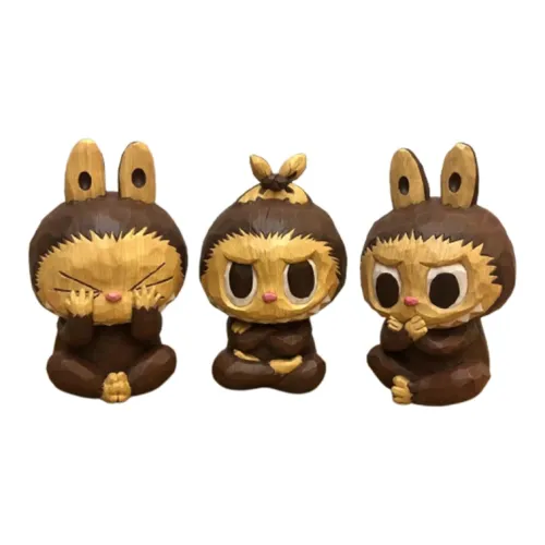 POP MART THE MONSTERS LABUBU, Модная Фигурка, Не Вижу Не Слышу Не Говорю В Наборе, 35 См