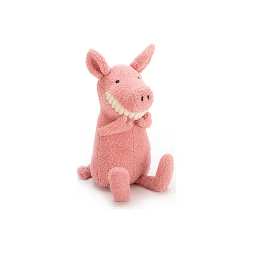 JELLYCAT Smile Big Teeth Collection Toothy Свинка с Желейной Улыбкой Розовая Свинка Кукла Плюшевая Кукла 36 см Высота