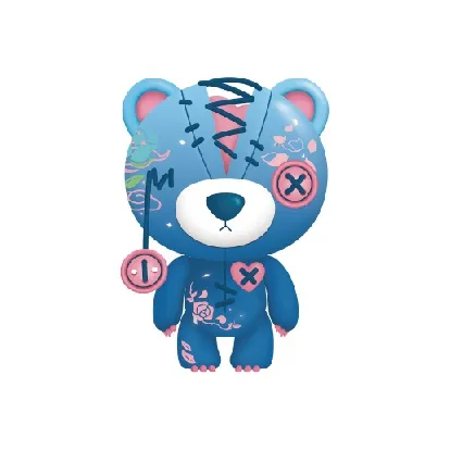 Hobby Ma Torn Медведь Цветочный дизайн World Collection Слепые коробки Целая коробка 6 шт