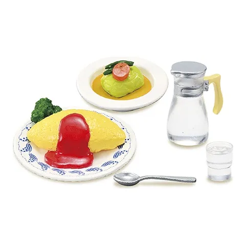 RE MENT Старый SHOP Западный Ресторан Западная Кухня Дом Играть Еда Один Мистика Коробка Целая Коробка 8 шт