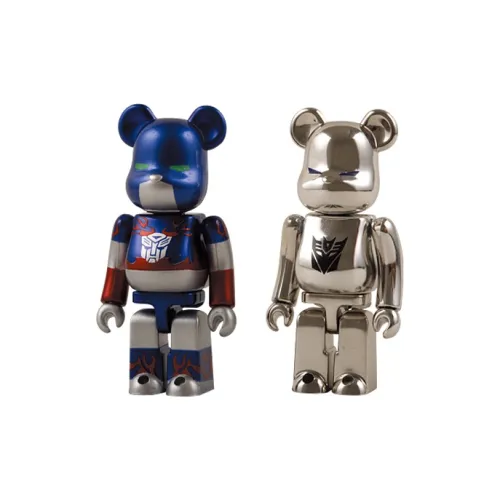 BE@RBRICK Transformers Characters Movie Animation Трансформеры Оптимус Прайм+Мегатрон 2 шт Набор Прозрачный Слепой Бокс с Карточкой 100%