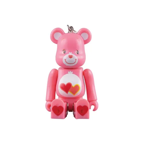 BE@RBRICK x CARE BEARS Любовь A Lot Медвежонок Розовый Прозрачный Слепой Бокс на Карточке 100%