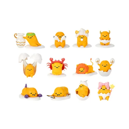 POP MART Gudetama The Lazy Egg Constellation Collection Blind Boxes Full Set 12 Pack POP MART Гудетама The Lazy Яйцо Коллекция созвездий Слепые коробки Полный набор 12 шт