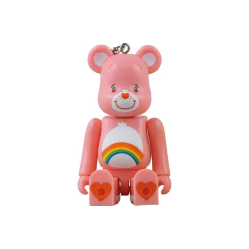 BE@RBRICK x CARE BEARS BE@RBRICK Cheer Медвежонок RAINBOW BEAR Розовый Прозрачный Слепой Бокс на Карточке 100%