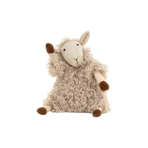 JELLYCAT Farm Animal Collection Sherry Овца Кукла Плюшевая Кукла 22 см Рекомендуемая Высота в Сидячем Положении