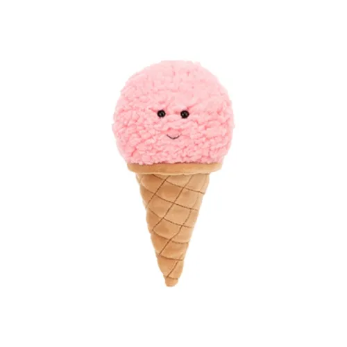 JELLYCAT Fun Food Collection DELICIOUS Клубничный Мороженое Куклы Плюшевая кукла 18 см Высота