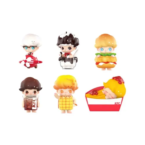 POP MART x KFC Dimoo KFC Collaboration Слепые коробки Один Mystery Коробка Целая коробка 6 шт