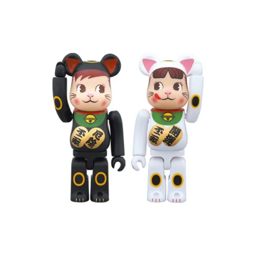 BE@RBRICK BE@RBRICK Fortune Cat Collection Fujiya PEKO Fujiya Collaboration Poko 2 шт Одежда Наборы Прозрачный Слепой Бокс на Карточке 100%