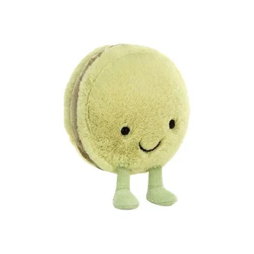 JELLYCAT Gourmet Collection Amuseable Фисташковый Макарон Food Куклы Плюшевая кукла 10 см Высота
