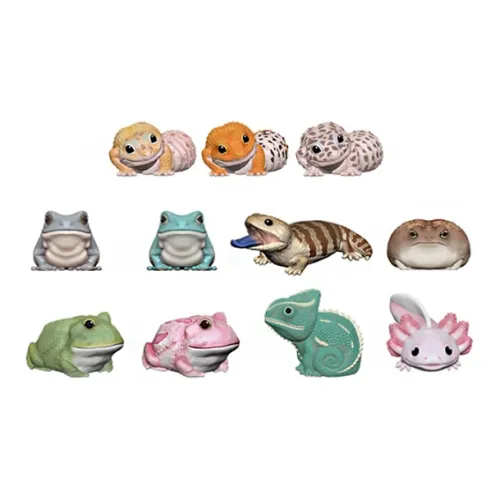 BANDAI Пальма Sized Little Buddy 06 Рептилии Гекко Жабы Камелеоны Играть Food Полный комплект OF 11 шт