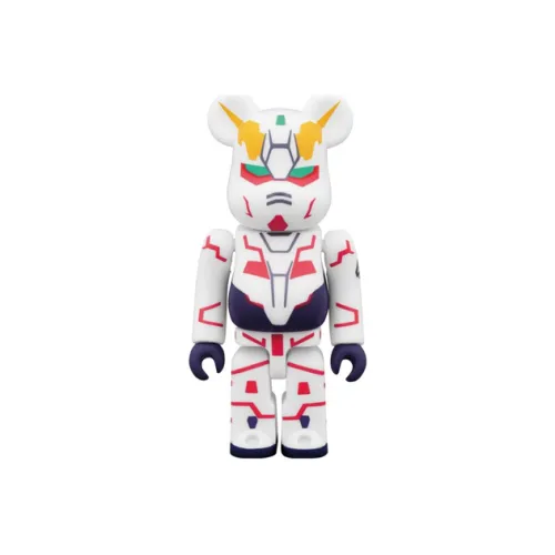 BE@RBRICK Movie Animation Мобильный воин Гандам UC Единорог Единица измерения 1 Прозрачный слепой бокс на карточке 100%