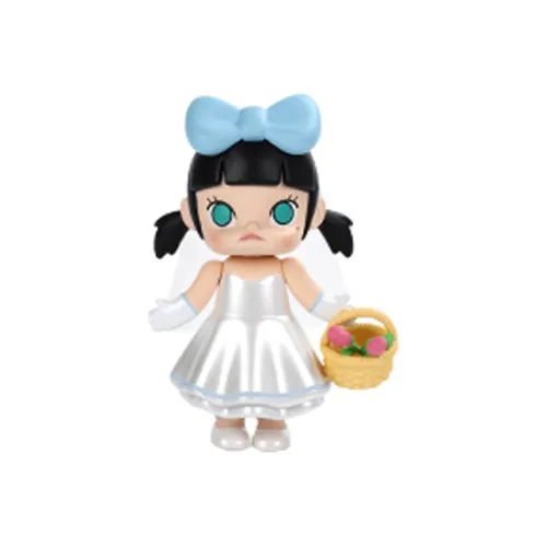 POP MART Молли Wedding Flower Girl Collection Молли Слепые коробки Один Mystery Коробка Целая коробка 12 шт