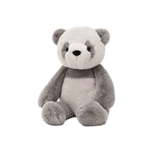 JELLYCAT Jungle Animal Collection SNUGGLETS Barkley Белая Серая Панда Куклы Плюшевая Кукла 34 см Высота