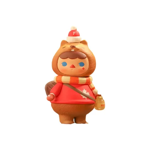 POP MART Коллаборация Edition Pucky Rakko Baby Канадский Ограниченный Прозрачный Слепой Бокс с Карточкой 100% 8 см
