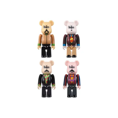BE@RBRICK THE BEATLES коллаборация Желтый Submarine Желтый Submarine 4 шт Набор Прозрачный Слепой бокс на карточке 100%
