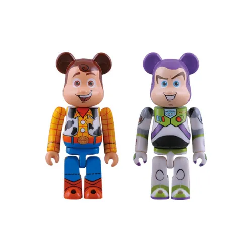 BE@RBRICK Toy Story Вуди + Базз Лайтер Прозрачный Слепой Бокс на Карточке 100% 7 см