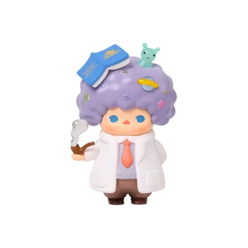 POP MART Коллаборация Edition Pucky Планета Эксплорер Планета Scientist Детский Прозрачный Слепой Бокс на Карточке 100% 7см