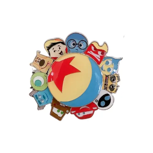 Disney Big Eyed Boy Disney Characters Pixar Monsters INC. Спиннинг WHEEL Shanghai Disney Badges