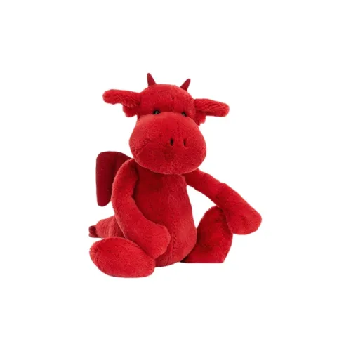 JELLYCAT Mythical Animal Collection Красный Flying Дракон Куклы Плюшевая кукла 31 см Высота