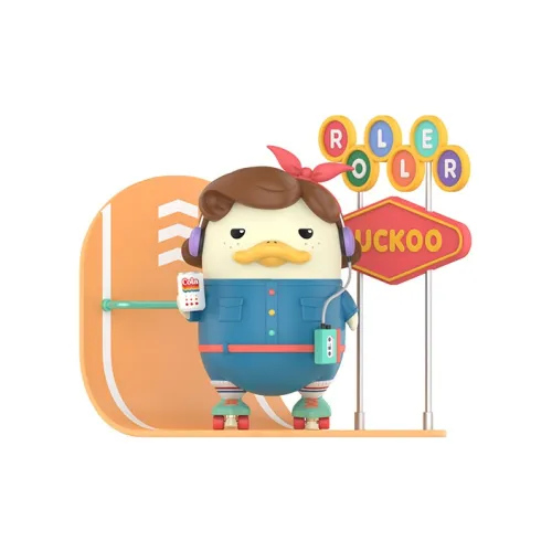 POP MART Коллаборация DUCKOO Винтаж Roller Модные Фигурки