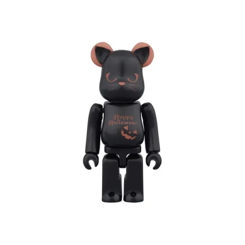 BE@RBRICK 2016 Хэллоуин Черный кот Красный ночной свет прозрачный слепой бокс на карточке 100%